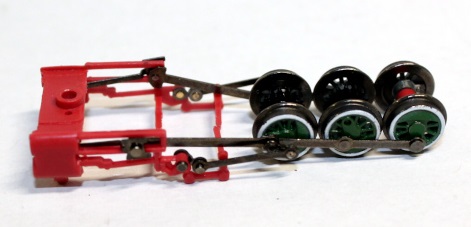 Complete Drive Wheel Assembly Red ( N scale 0-6-0/2-6-2 )